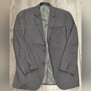 40R Men's Croft & Barrow Ultra-Soft Blazer Gray Flex Fit 2 Button Sport Coat